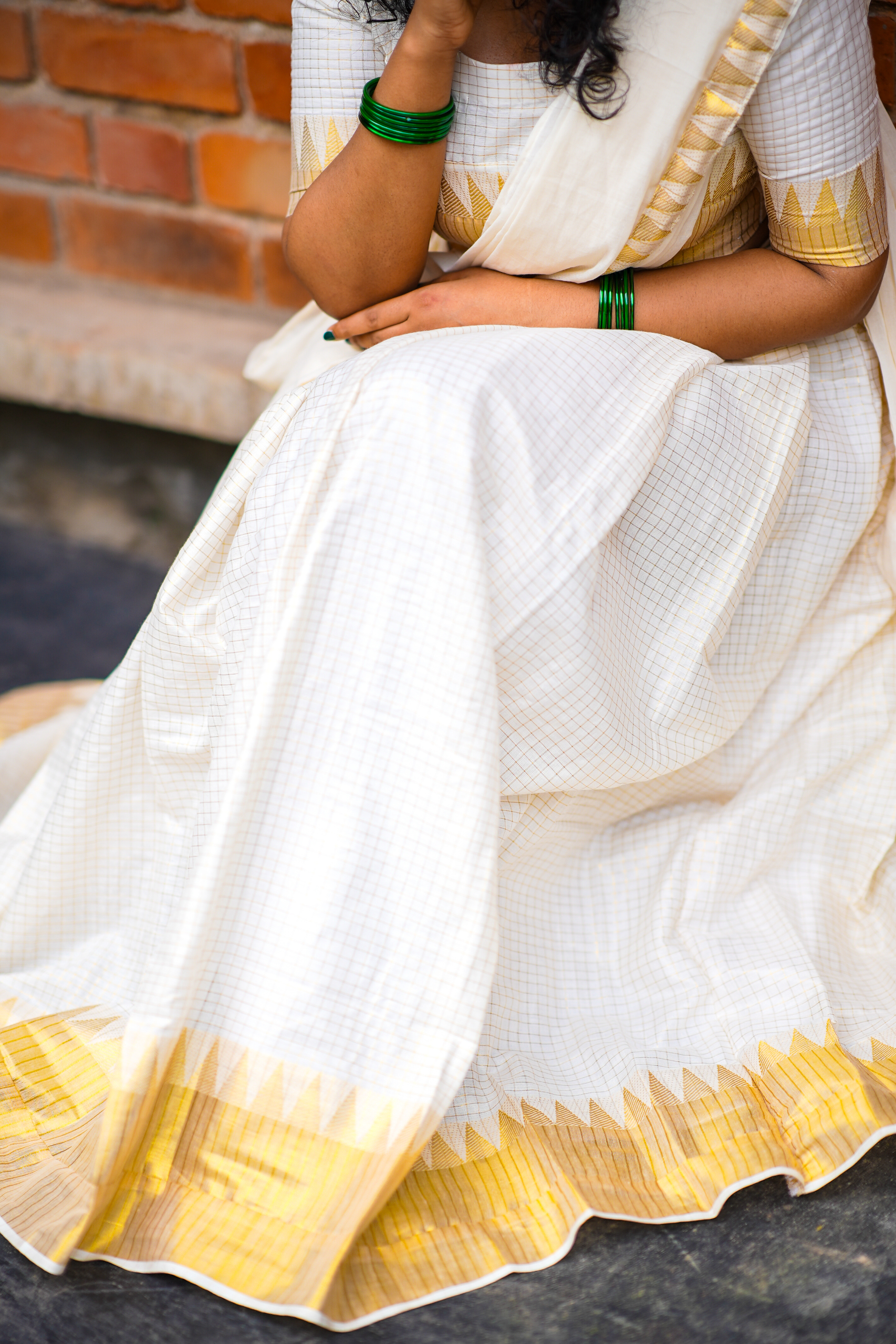 Temple Micro Check Dhavani
