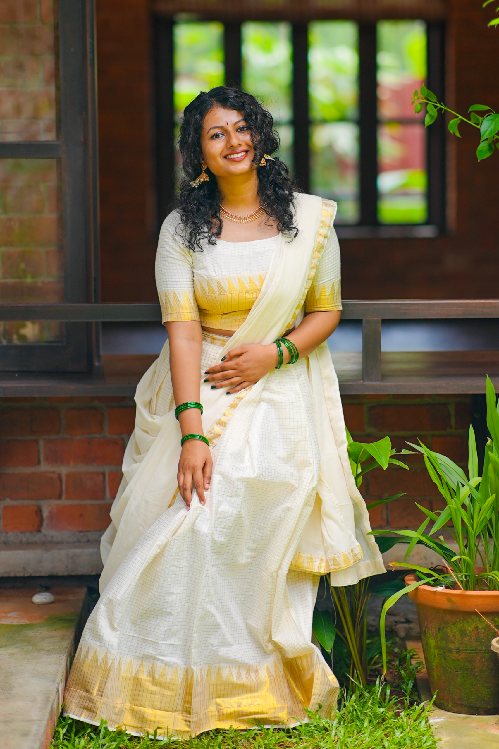 Temple Micro Check Dhavani