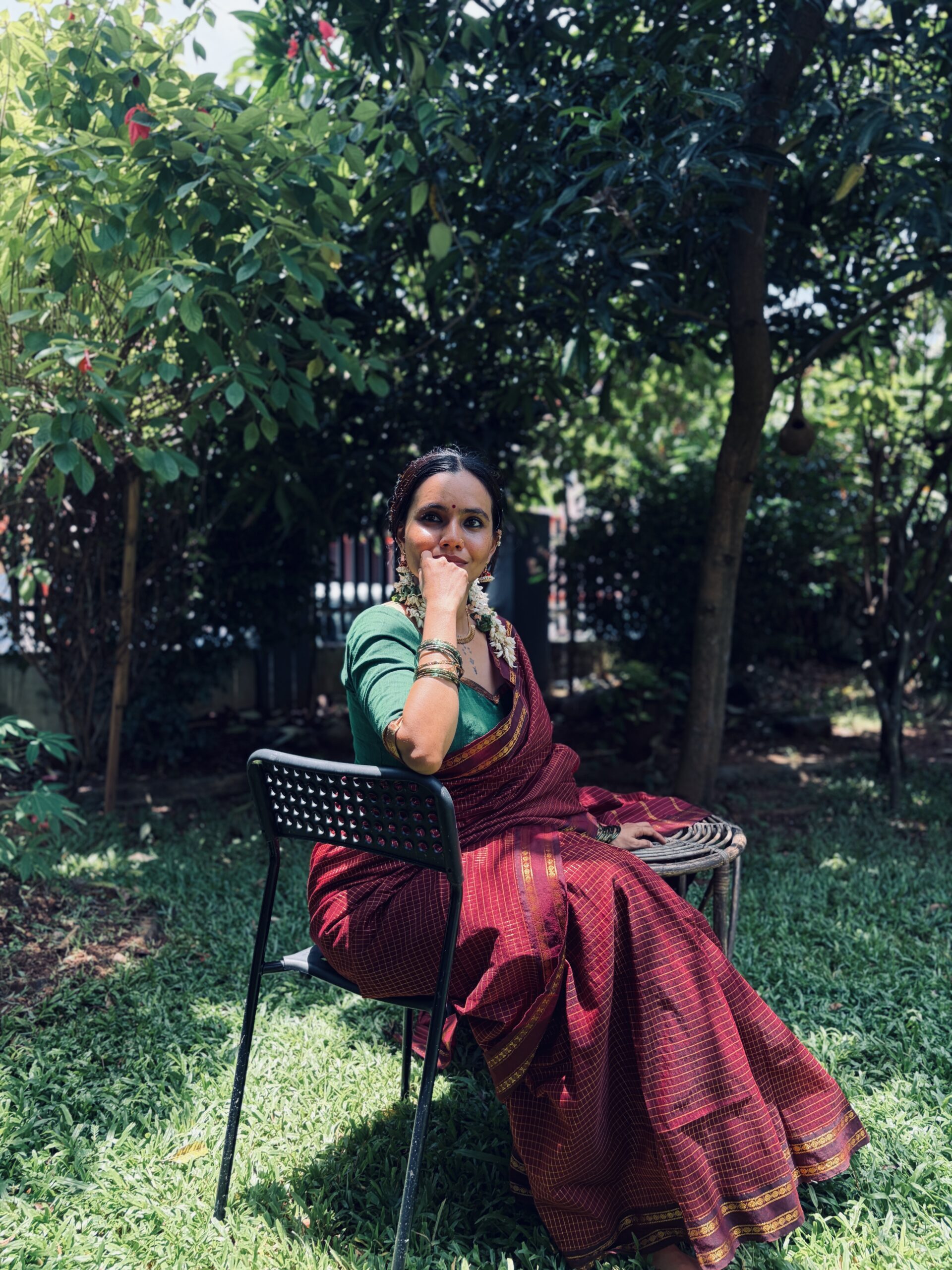 Kalyani Cotton - Deep Maroon