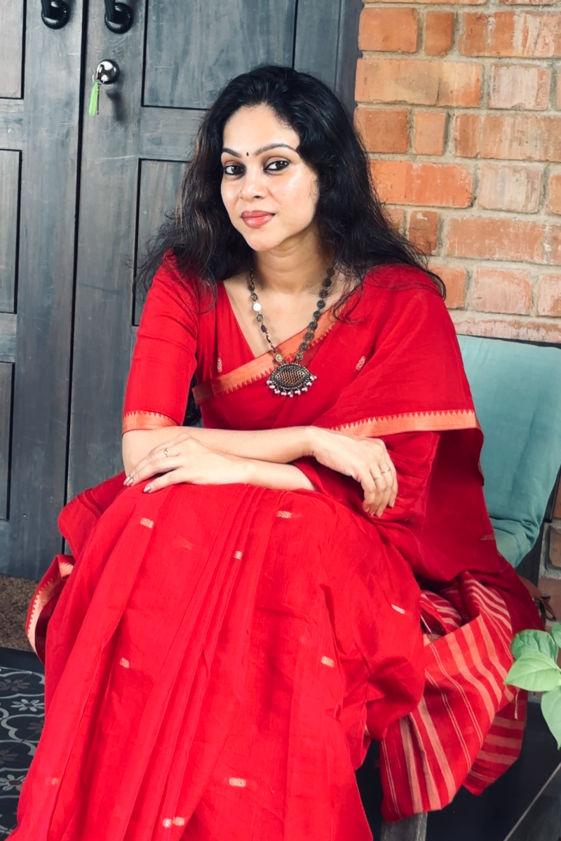 Red Narayanapet saree